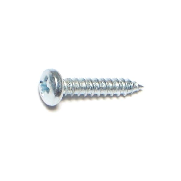 Midwest Fastener Sheet Metal Screw, #6 x 3/4 in, Zinc Plated Steel Pan Head Phillips Drive, 100 PK 03230 - main